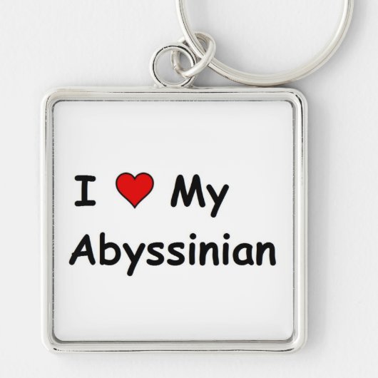 アビシニアンが大好き キーホルダー (正面)