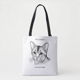 アビシニアンの猫の肖像 トートバッグ