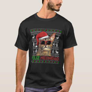 アビシニアンキャットフェリズメウィダーおもしろいドクリスマス Tシャツ