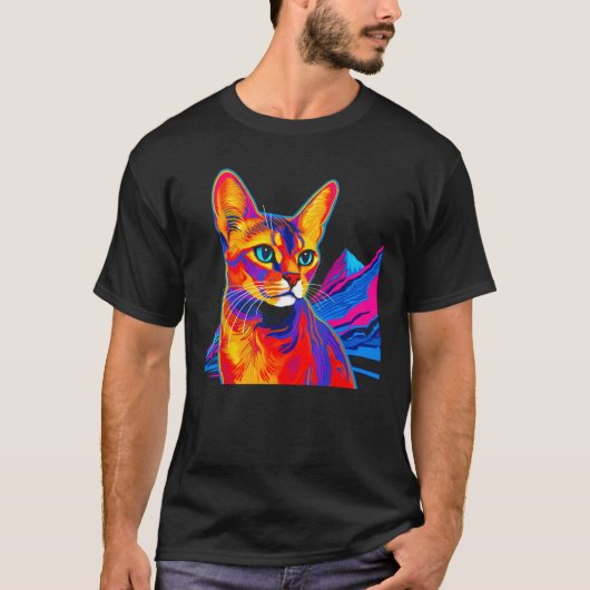 アビシニアンキャットマウンテン Tシャツ (正面)