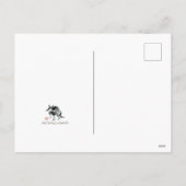 アビシニアンパーソナライズされた猫 シーズンポストカード (裏面)