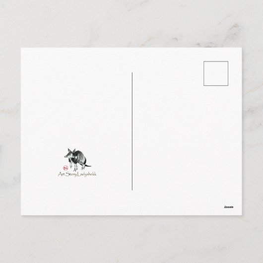 アビシニアンパーソナライズされた猫 シーズンポストカード (裏面)