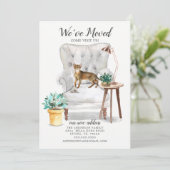 アビシニアン猫の動きのお知らせ 案内状 (スタンド正面)