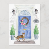 アビシニアン猫の引っ越し案内はがき ポストカード (正面)