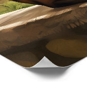 アビシニアン猫アートプリント ポスター (角)