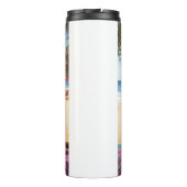 アビシニアン猫オンビーチ、夏のプレゼント猫好き タンブラー (裏面)