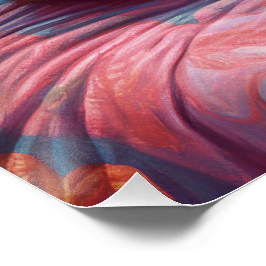 アビシニアン猫オンビーチ、夏のプレゼント猫好き ポスター (コーナー)