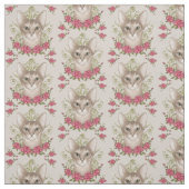 アビシニアン猫バラ ファブリック (見本)