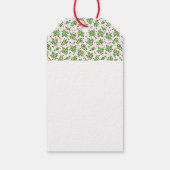 アビシニアン猫ホーホーホーホーサンタハットマイクリスマス ギフトタグ (裏面)