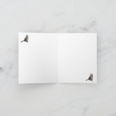 アビシニアン猫空白のカード サンキューカード (内部)