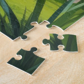 アビシニアン猫絵を描春の花 ジグソーパズル (側面)