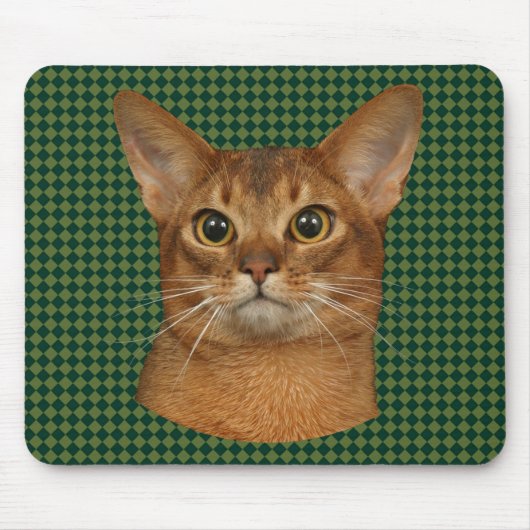 アビシニアン猫 マウスパッド (正面)