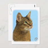 アビシニアン猫 9Y009D-032 ポストカード (正面/裏面)