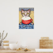 アビシニアン飲みコーヒー ポスター (キッチン)