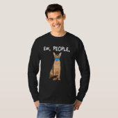 アビシニアン・ユー・ピープルズ顔・マスク Tシャツ (正面フル)