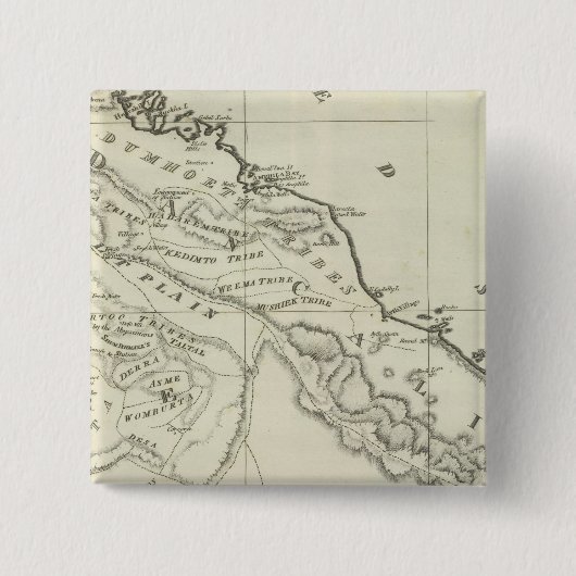 アビシニア地図 缶バッジ (正面)