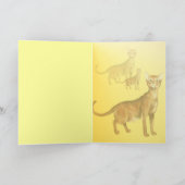 アビシニア猫カード カード (内部)