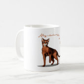 アビシニア語 コーヒーマグカップ (正面左)