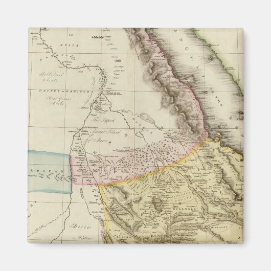 アビシニア、ヌビア&c マグネット (正面)