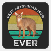 アビシ最高のニアンのお母さん スクエアシール (正面)