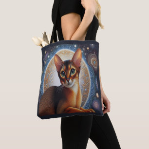 アビシ芸術的ニアン猫モダンアビシニアン猫 トートバッグ