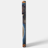 アビシ芸術的ニアン猫モダンアビシニアン猫 Case-Mate iPhoneケース (裏面 / 左)