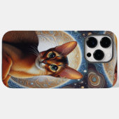 アビシ芸術的ニアン猫モダンアビシニアン猫 Case-Mate iPhoneケース (裏面 (横))