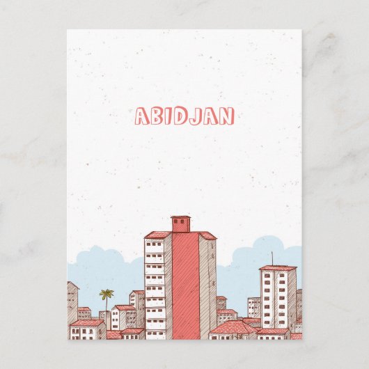アビジャンアイボリーコースト葉書 ポストカード (正面)