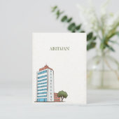 アビジャンアイボリー海岸旅行はがき ポストカード (スタンド正面)