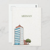 アビジャンアイボリー海岸旅行はがき ポストカード (正面/裏面)
