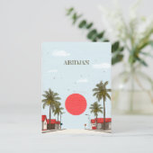 アビジャンアイボリー海岸旅行はがき ポストカード (スタンド正面)