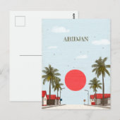 アビジャンアイボリー海岸旅行はがき ポストカード (正面/裏面)