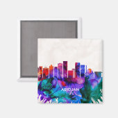 アビジャンスカイライン マグネット (正面/裏面)