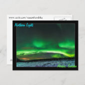 アビスコスウェーデンのノーザンライト ポストカード (正面/裏面)