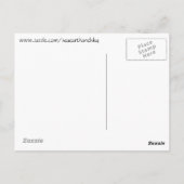 アビスコスウェーデン上空の北方灯 ポストカード (裏面)