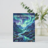 アビスコ国立公園 スウェーデン ポストカード (スタンド正面)