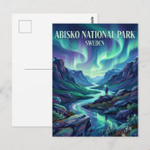 アビスコ国立公園 スウェーデン ポストカード (正面/裏面)