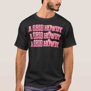 アビッグハウディリトルファムヴィンテージ女性のカーボーイラッシュデイR Tシャツ