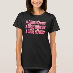 アビッグハウディリトルファムヴィンテージ女性のカーボーイラッシュデイR Tシャツ