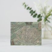 アビニョンの地図， 'Civitates Orbis Terrarum'より ポストカード (スタンド正面)