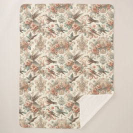 アビビクトリアンアリ：パステルガーデン シェルパブランケット