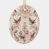 アビビクトリアンアリ：パステルピンクガーデン セラミックオーナメント (右)