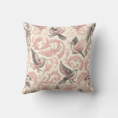 アビビクトリアンアリ：ピンクのパステルガーデン クッション (裏面)