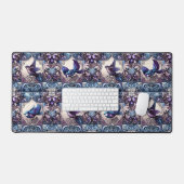 アビビクトリアンアリ：紫色のタイル園 デスクマット (キーボード&マウス)