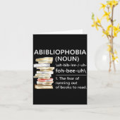 アビブリオフォビアの定義ユーモア読書虫 カード (黄色い花)