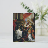 アビラの聖テレサの聖餐式c.1670 ポストカード (スタンド正面)