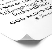 アビラの聖テレサ引用文アートポスタープリント ポスター (角)