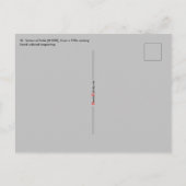 アビラの聖テレサ(M 008) ポストカード (裏面)