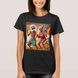 アビラビーチの夕陽のシニア Tシャツ