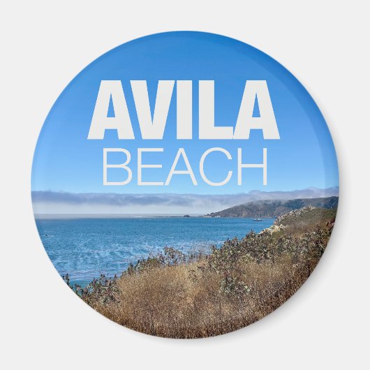 アビラビーチ カリフォルニア 展望 写真 マグネット (正面)